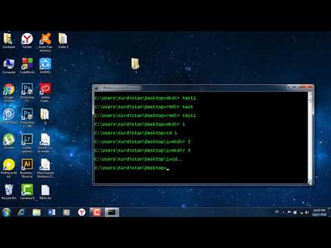 Windows Command Line Tutorials - 3 - Creating and Removing Directories - CMD - Kurdish