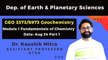 Geochemistry Fall 2023 Class 1 Aug 24 Part 1