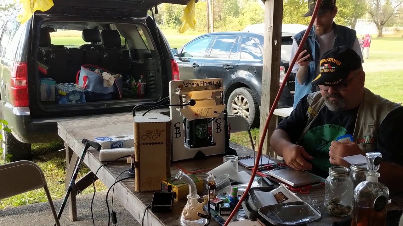 Pressing at the PennCannaFest in Kutztown PA Oct 4-5 2019