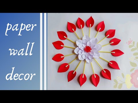 paper wall decor / diy decor idea / Easy paper wall hanging / diy room