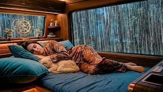 Goodbye Insomnia in 3 Minutes 🌧️ Heavy Rain & Thunder on Car at Night | Deep Sleep Relaxation