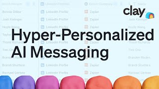 How to use AI to Hyper-Personalize Sales Outreach at Scale | Clay x OpenAI