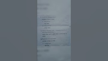 B.A 2nd semester computer awareness question paper 2021 MDU