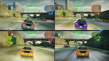 Blur- 4 players multiplayer splitscreen