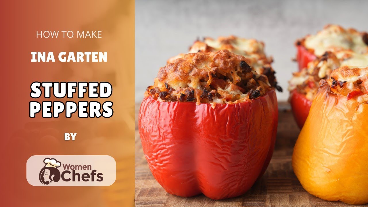 Ina Garten STUFFED PEPPERS for a delicious rice and ground beef