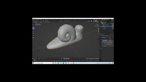 Snail in blender
