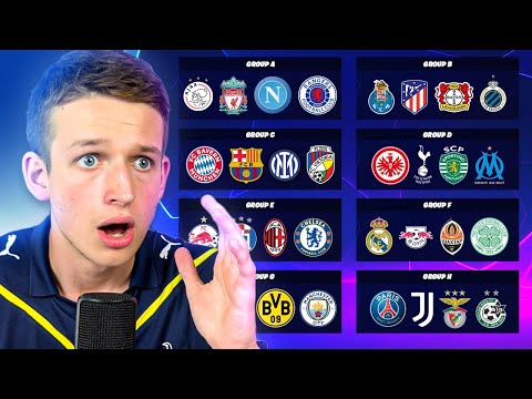 REACTING TO THE 22/23 CHAMPIONS LEAGUE DRAW