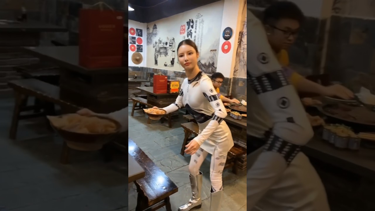 A Realistic Chinese Robot Waiter Enhances Dining Experience in a Chongqing Hotpot Restaurant