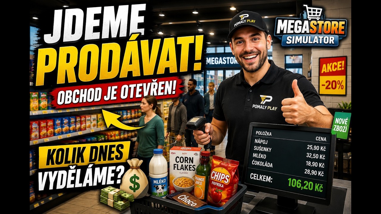🛒 Jdeme prodávat! Rozšiřujeme obchod a vyděláváme 💰 | MegaStore Simulator CZ LIVE