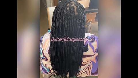 Knotless Box Braids at Butterflyladysalon of Tallahassee, Florida
