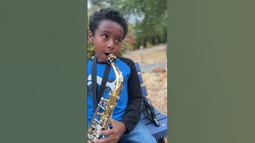 10 years old plays careless whisper for the first time  #saxophone #viralnews #carelesswhisper #fyp