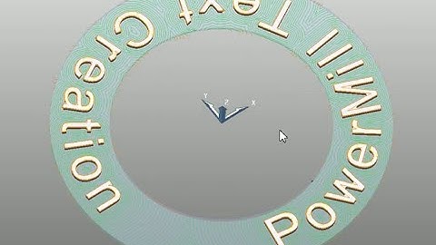 Autodesk PowerMill -  Embossing Text