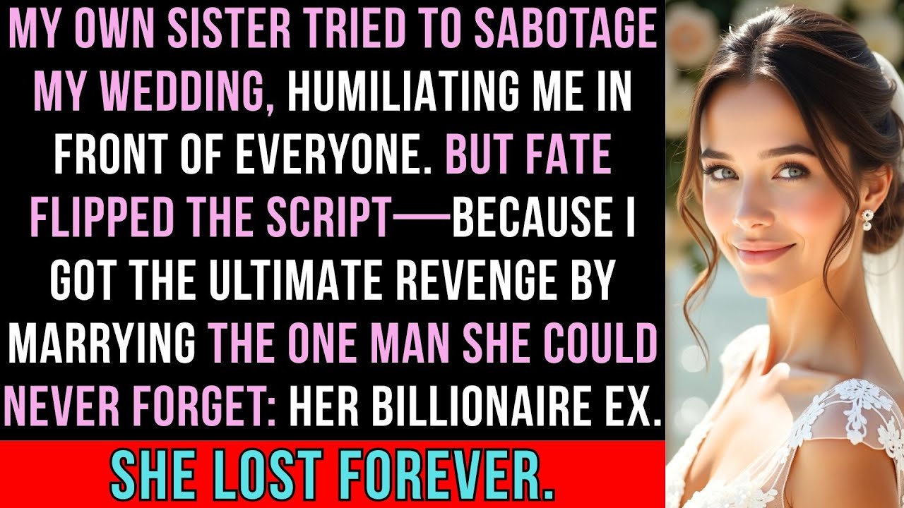 My Own Sister SABOTAGED My Wedding Day—I Got ULTIMATE REVENGE by Marrying Her EX-BILLIONAIRE