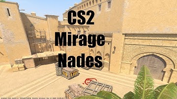 CS2 Mirage A Ramp Smoke from Jungle