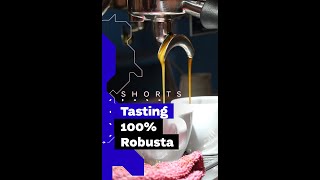 Tasting 100% Robusta Espresso Shot in Vienna #shorts