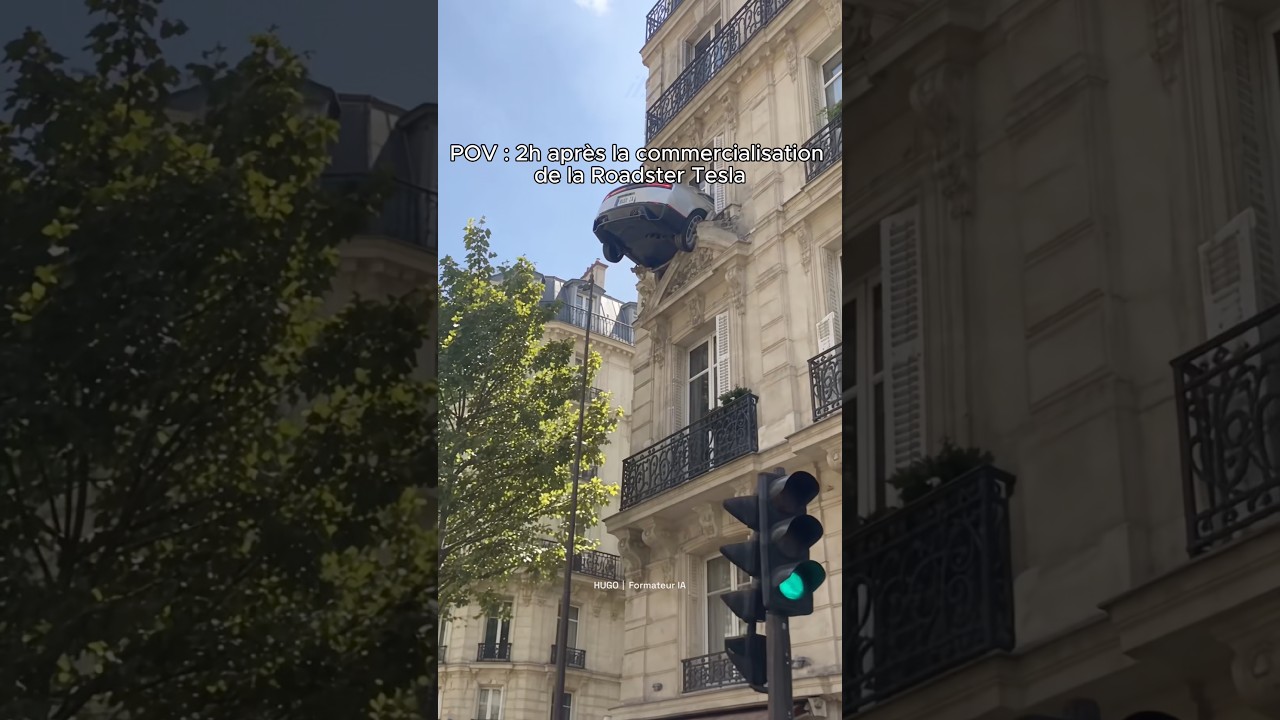 2h après la commercialisation de la nouvelle Roadster Tesla.
