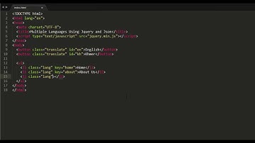 Multiple languages using Jquery and Json