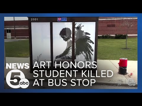 Artist honors teen who was shot and killed outside John Adams high school