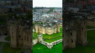 Alnwick Castle: England’s Real-Life Hogwarts 🏰 #Alnwick #castle #drone #travel #Harrypoter #history