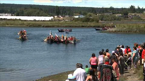 Tribal Journeys 2014 Arrival Campbell River, July 2