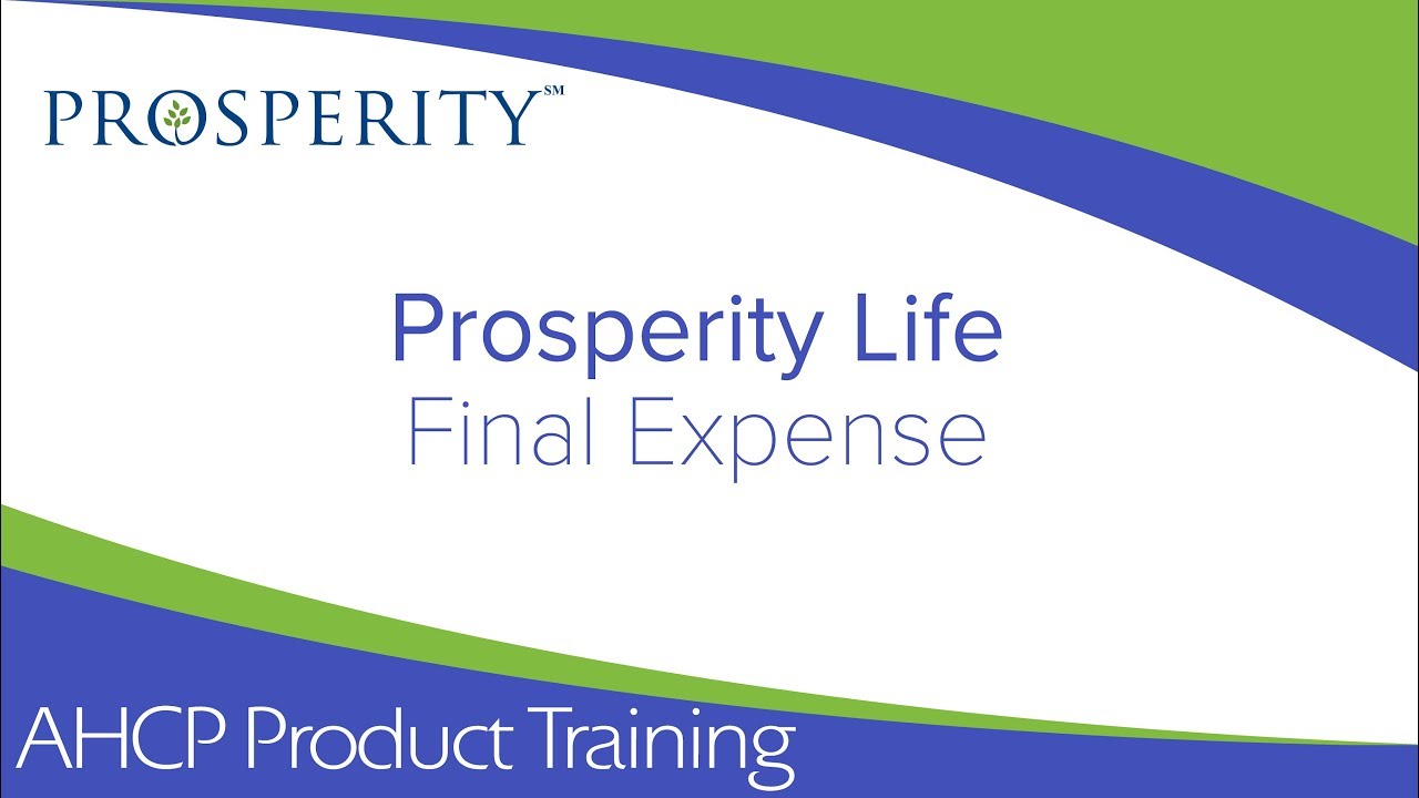 Prosperity Life Final Expense YouTube