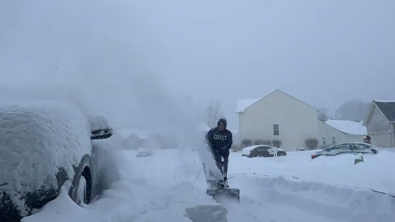 Northfield Man Plows Driveway Amid Heavy Snow Youtube Northfield Man Plows Driveway Amid Heavy Snow Youtube