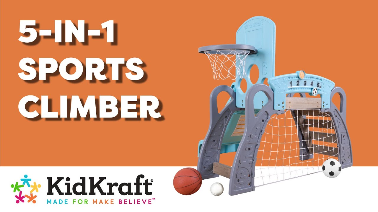 5in1 Sports Climber KidKraft Wooden Toddler Climbers YouTube