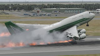 World's Heaviest B747 Pilot Made A Terrible Mistake During Take Off | XP11