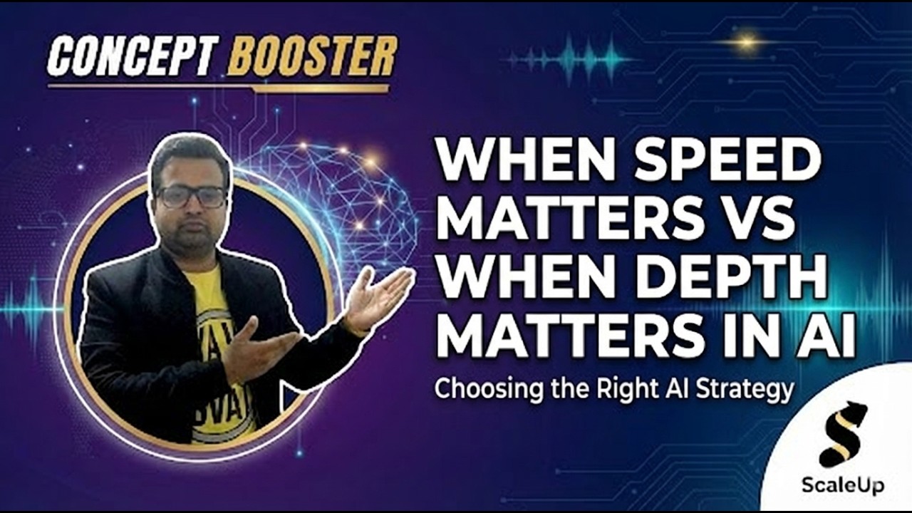 When Speed Matters vs When Depth Matters in AI | Choosing the Right AI ...