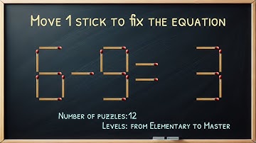 Matchstick Brain Teaser: Move One Stick to Fix #389