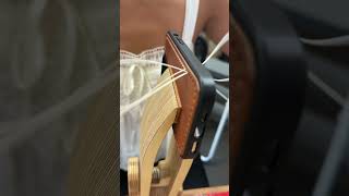 Making a Leather iPhone 14 Pro Case for Order 102860 #shorts #leathercraft #asmr