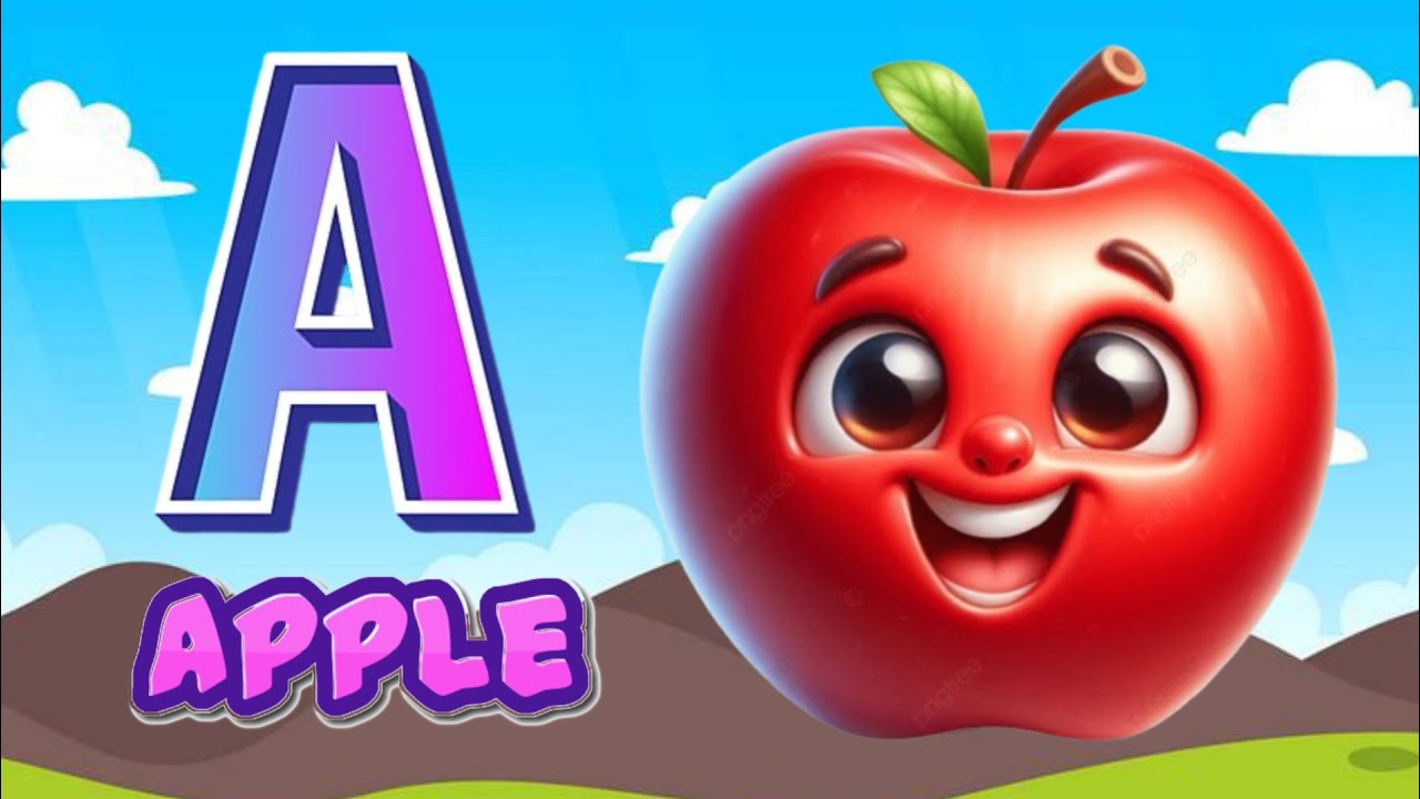 Фонетическая песенка 2 с двумя словами в 3D-формате - A для самолета - Песни и звуки алфавита ABC