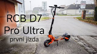 RCB D7 Pro Ultra - jak se jezdí s plynem z motorky? 🛵🤔 První jízda 🛴