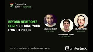 Beyond Neutron's core: Building your own L3 plugin