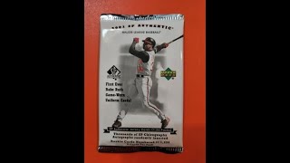 2001 UPPER DECK SP AUTHENTIC KEN GRIFFEY JR Original 2,000 baseball pack w/BOBBY ABREU!