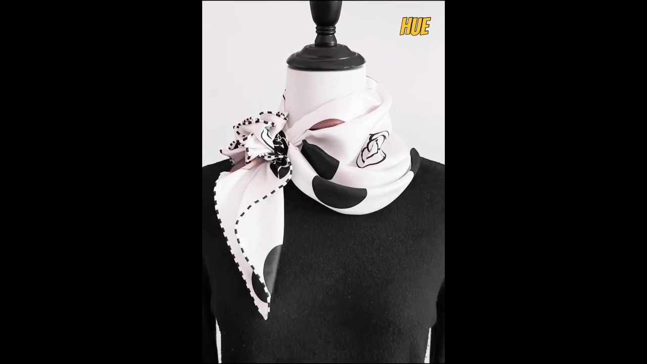 How to Wear a Small Silk Square Scarf!  