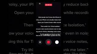 Your iPhone can REMOVE background NOISE automatically😳🤯
