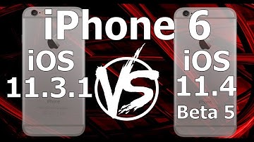 iPhone 6 : iOS 11.4 Beta 5 vs iOS 11.3.1 Speed Test Build 15F5077a
