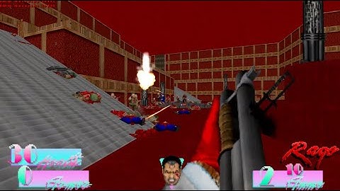 DOOM II Scarface mansion + Raging Bull mod gameplay