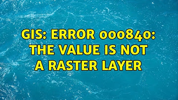 GIS: ERROR 000840: The value is not a Raster Layer