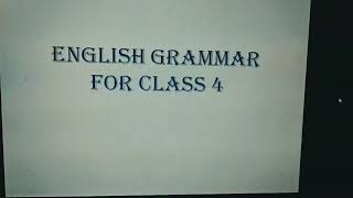 Assignments  class 4 English