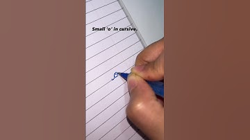 Small ‘o’ in cursive. #handwriting #handwritingwarmup #cursivehandwriting #shorts #shortvideo #short