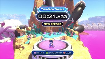 Former World Record Astro bot twin frog trouble 21.633