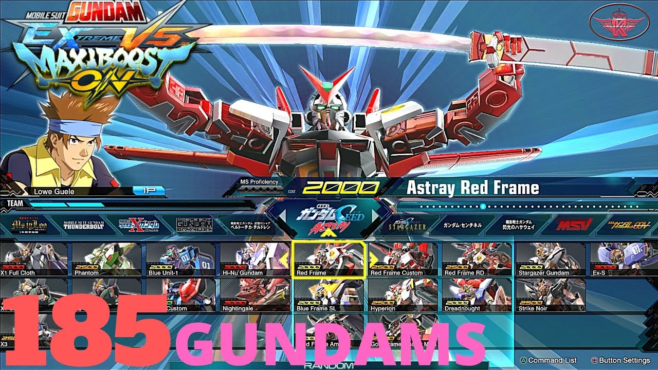 เกม กันดั้ม New All 185 Playable Gundams/Units - 36 Titles Showcase | MOBILE SUIT GUNDAM EXTREME VS MAXIBOOST ON PS4