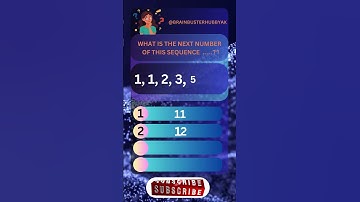 "What Comes Next? Solve the Famous Number Sequence!" #quiz #braintraining #sequence