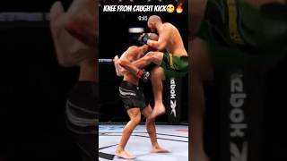 Jumping Knee KO while having Leg caught😬🔥 #ufc4knockouts #ufc4 #ufc4shorts #flyingknee #ufc4game