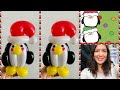 Christmas Penguin balloon tutorial. Super cute penguin balloon design. Balloon twisting