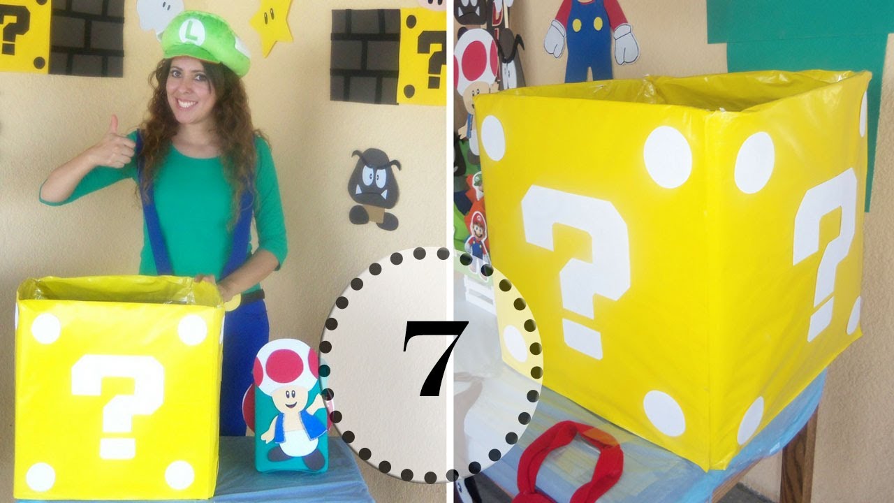 Caja Regalo Super Mario para chuches- Tu Fiesta Mola Mazo