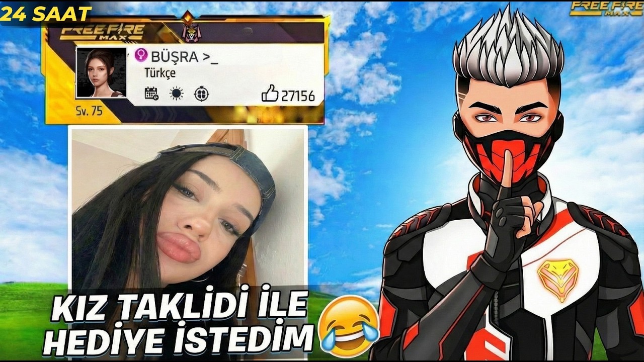 BİR GÜNLÜĞÜNE KIZ OLDUM! 😲 HERKES HEDİYE YAĞDIRDI! (Sosyal Deney) - Free Fire