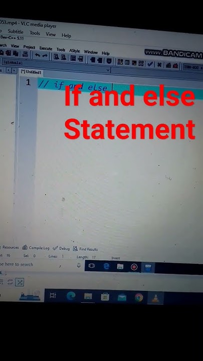 If and Else statement in c language - YouTube